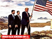 Imágenes de IA publicadas por Donald Trump en su red social Truth.