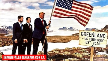 Imágenes de IA publicadas por Donald Trump en su red social Truth Social.