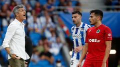 SAN SEBASTIÁN, 15/09/2022.- El entrenador de la Real Sociedad Imanol Alguacil (i) durante el encuentro de la fase de grupos de la UEFA Liga Europa que Real Sociedad y Omonia disputan hoy jueves en el Reale Arena de San Sebastián. EFE/ Javier Etxezarreta
