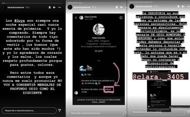 Eduardo Casanova denuncia insultos homfobos tras los Goya