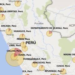 Mapa de casos por coronavirus por departamento en Perú: hoy, 31 de mayo