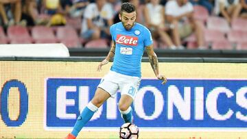 Roberto Insigne, en un reciente partido de pretemporada con el Nápoles.