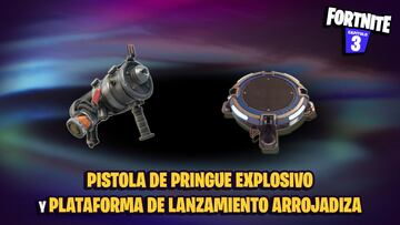 Llegan a Fortnite la Pistola de Pringue Explosivo y la Plataforma de Lanzamiento Arrojadiza