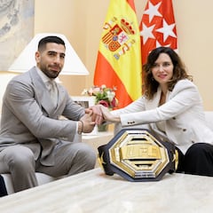 Díaz Ayuso recibe a Topuria: “Estamos en deuda contigo”