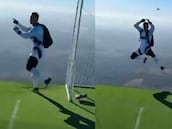 Jugador festeja a lo Cristiano a mas de 1,700m de altura