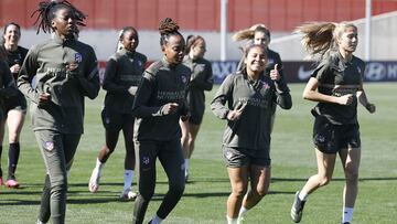 Jugadoras del Atlético.