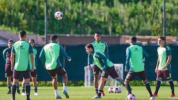Pablo Monroy during the Mexican National Team (Mexico) Training prior to the friendly preparation match against Bolivia, at Seatgeek Chicago Field, on May 30, 2024, Chicago Illinois, United States.
