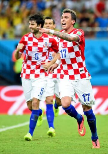 0-3. Mario Mandzukic celebra el tercer gol.