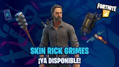 Fortnite: skin Rick Grimes (The Walking Dead) ya disponible; precio y contenidos