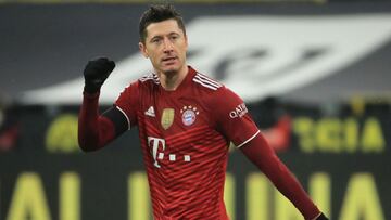 Lewandowski celebra un gol.