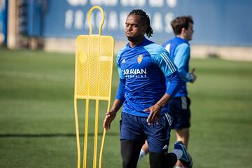 Jair, en pleno entrenamiento