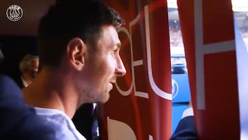 Backstage del PSG capta la genuina reacción de Messi al ver a un amigo íntimo