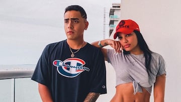 Foto de Andrea Valdiri y Felipe Saruma al inicio de su relación