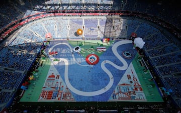 Así fue la ceremonia inaugural de la Copa Confederaciones en San Petersburgo.