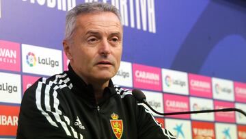 Fran Escribá, durante su conferencia de prensa de esta mañana.