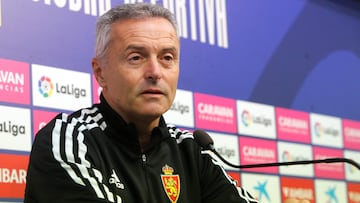 Fran Escribá, durante su conferencia de prensa de esta mañana.