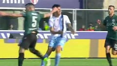 Así fue la jugada que provocó la expulsión de Medel en Italia