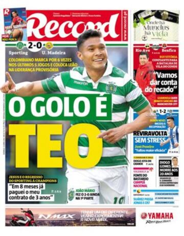 Portadas de la prensa mundial