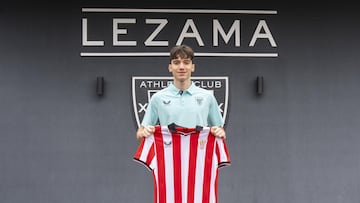 01/02/26 ATHLETIC DE BILBAO PRESENTACION DE EFE KORKUT HIJO DE TAYFUN KORKUT NUEVO CONTRATO