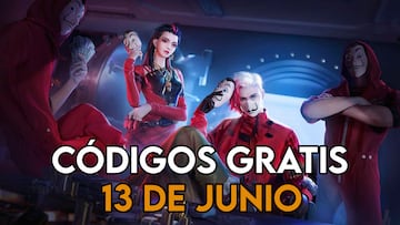 Free Fire códigos recompensas 13 de junio