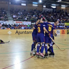 El FC Barcelona Lassa, campeón de la OK Liga de hockey