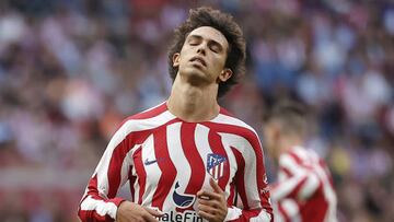 MADRID, SPAIN - OCTOBER 08: Joao Felix of Atletico Madrid reacts during the LaLiga week 8 soccer match between Atletico Madrid and Girona at Civitas Metropolitano Stadium in Madrid, Spain on October 08, 2022. (Photo by Burak Akbulut/Anadolu Agency via Getty Images)