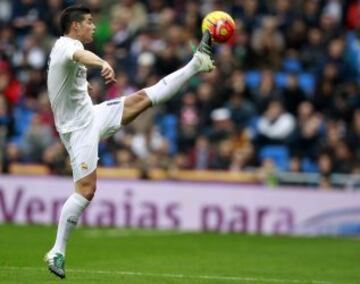 James Rodríguez hizo tres asistencias. La primera a Benzema, luego a Bale y por último a Cristiano 