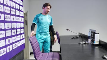 El entrenador interino del Real Valladolid, Sisinio González, analiza en rueda de prensa el próximo partido de LaLiga Hypermotion ante la S.D Eibar.