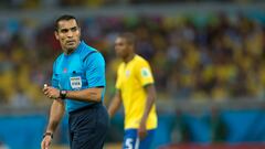 Foto de accion durante el partido Brasil vs Alemania, Correspondiente a Semifinales, Partido Numero 61 del Mundial de Futbol Brasil 2014, en la foto: Arbitro Mexicano Marco Antonio Rodriguez

08/07/2014/MEXSPORT/Osvaldo Aguilar


Estadio Mineirao, Belo Horizonte