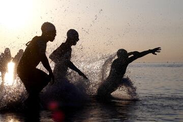 Las mejores im¨¢genes del Ironman 70.3 de Barcelona