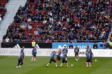 Gran ambiente en el Wanda Metropolitano. 