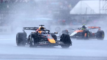 Max Verstappen (Red Bull RB21). Silverstone, Gran Bretaña. F1 2025.