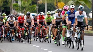 La carrera de ruta del Campeonato Nacional de Ciclismo Élite. En la foto: Grupo Élite. (Colprensa-Cortesía Luis Barbosa)