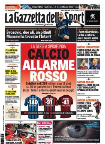 Portadas de la prensa mundial