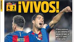 El Barça vive en la Liga, en los medios de Barcelona