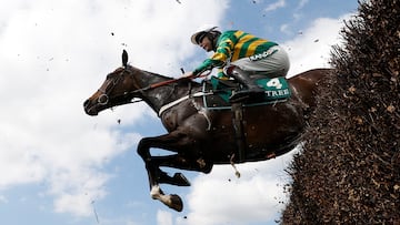 Aidan Coleman durante el Aintree Grand National.