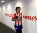 El homenaje de Griezmann a Godín en su llegada al Wanda