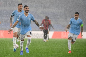 Celebración del jugador nacido en Mendoza (Argentina), Valentin Castellanos.