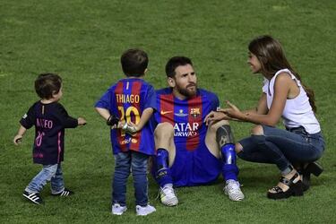 La romántica declaración de Antonella a Messi y sus hijos