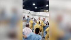 Multitudinaria y vergonzosa pelea entre pacientes con COVID-19 en Argentina