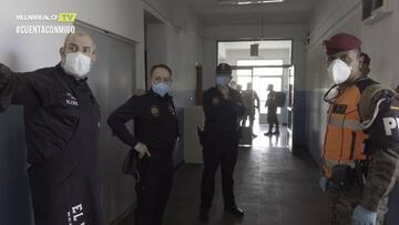 El detallazo del Villarreal con los miembros de la UME