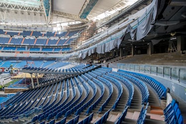 Nuevas imágenes de las obras del Estadio Santiago Bernabéu.