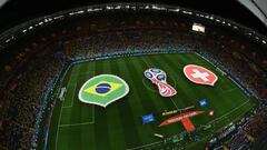 Brasil-Suiza en imágenes