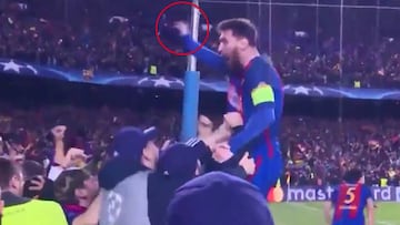 Messi y su loca celebración desata la locura tras el 6-1
