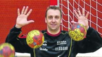 David Barrufet, portero de la selección.