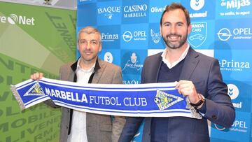 David Cubillo con el director general, Héctor Morales.
