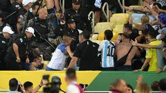 This dispute in the first row of the stands could have given rise to all the anger that arose later ahead of the Brazil-Argentina game.