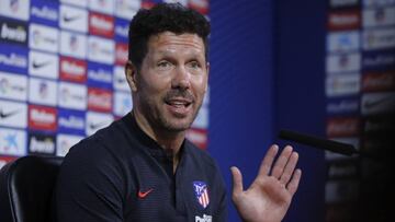 El entrenador del Atlético de Madrid, Diego Pablo Simeone.