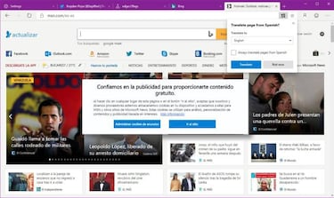 Microsoft Edge, cómo activar el traductor de páginas web en el navegador de Microsoft