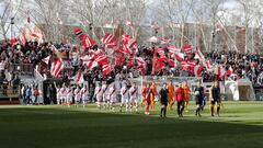 Vallecas, durante el partido ante el Reus.